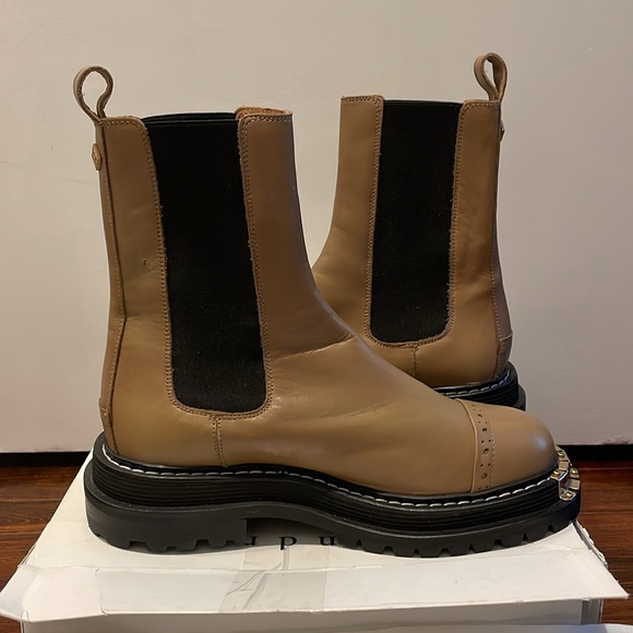 NWB Sandro Noha Leather Boots - Picture 6 of 7